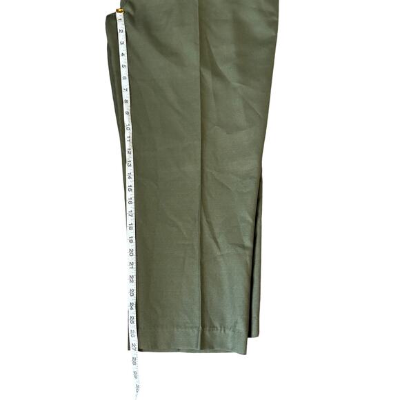Michael Irvin 100% Rayon Pant sz 38x30 Olive Pleated Slacks Dallas Cowboys - Picture 4 of 5